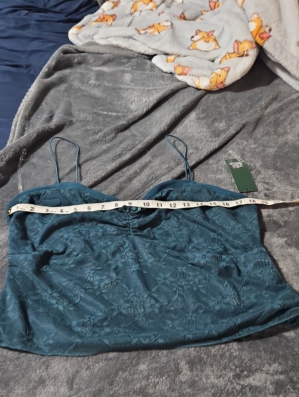 NWT Sheer Stretchy Mesh Y2k Lace Tank - Picture 3 of 12